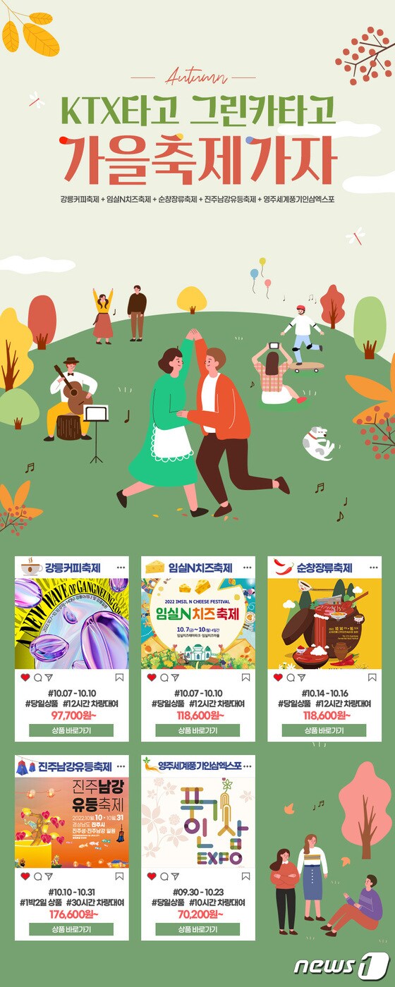 한국철도공사 자유여행상품 포스터. (한국철도공사 제공)