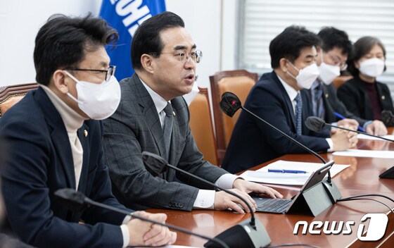 박홍근 더불어민주당 원내대표./뉴스1 © News1 유승관 기자