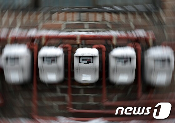 26일 서울 시내 한 주택가에 설치된 가스 계량기 수치가 빠르게 움직이고 있다. 2023.1.26/뉴스1 © News1 신웅수 기자