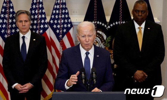 25일 미국 워싱턴 백악관에서 조 바이든 미국 대통령이 발언하고 있다.  © 로이터=뉴스1 © News1 권진영 기자