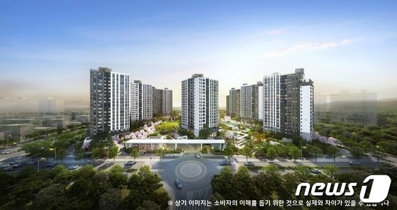 태영건설이 6일 전북 익산의 민간참여 공공분양 아파트 '부송 데시앙'의 견본주택을 열고 분양 일정에 돌입한다.(태영건설 제공)2023.1.6./뉴스1