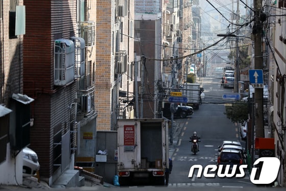 서울의 한 빌라 밀집 지역. 2023.1.9/뉴스1 © News1 이승배 기자