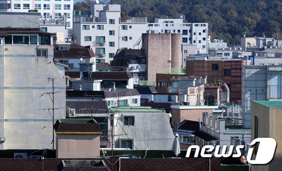 서울의 한 연립 다세대 주택 단지 모습. 2023.11.12/뉴스1 © News1 김성진 기자