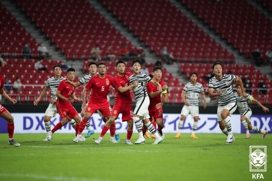  지난해 7월 동아시아축구연맹 E1 챔피언십 한국-중국의 경기 모습(대한축구협회 제공)