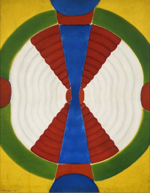  하인두, 〈윤(輪)〉, 1969, 캔버스에 유채, 117x90cm (학고재 제공)<strong><br /></strong>