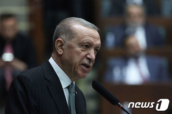 레제프 타이이프 에르도안 튀르키예(터키) 대통령© AFP=뉴스1 
