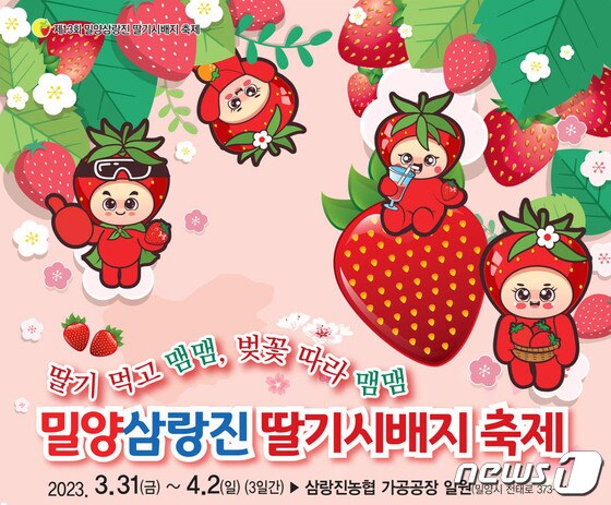 제13회 밀양삼랑진 딸기시배지 축제 포스터.(밀양시 제공)