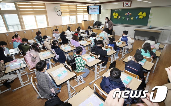 한 초등학교 교실의 모습. (사진은 기사 내용과 무관함) / 뉴스1 © News1 오현지 기자