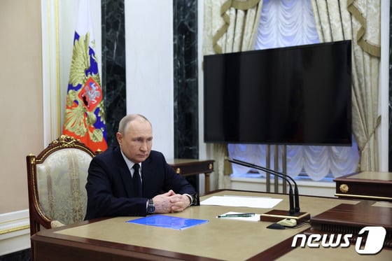 블라디미르 푸틴 러시아 대통령 2023.3.25 © 로이터=뉴스1 © News1 정윤미 기자