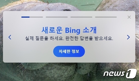 마이크로소프트 검색엔진 '빙'이 챗GPT를 적용해 '새로운 빙(New Bing)' 서비스를 시작했다.© 뉴스1