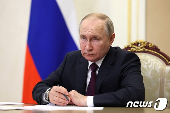 블라디미르 푸틴 러시아 대통령. 2023.6.1 © 로이터=뉴스1 © News1 우동명 기자