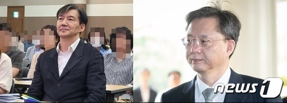 박근혜 정부의 우병우 청와대 민정수석(오른쪽)과 문재인 정부의 조국 민정수석. © 뉴스1 
