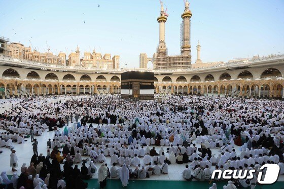 이슬람 최대 행사인 '메카 성지순례'(하지·Hajj)가 사우디아라비아에서 열리고 있다. © AFP=뉴스1 © News1 