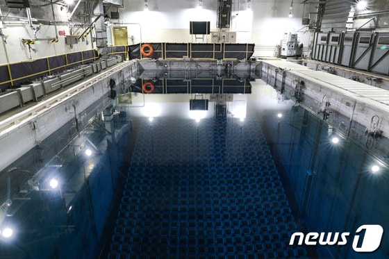 고리2호기 사용후핵연료저장 수조. (한수원 제공) ©News1