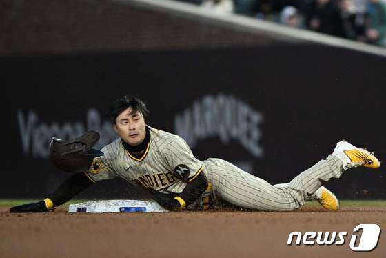 만족스러운 한 시즌을 보낸 김하성. © AFP=뉴스1
