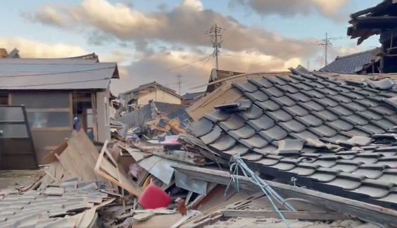일본에서 1일 규모 7.6 강진이 발생해 이시카와현 등 지역에 쓰나미 경보가 내려졌다. SNS  갈무리