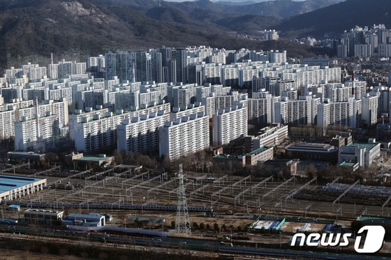 서울의 한 아파트 밀집 지역. 2024.1.15/뉴스1 © News1 박정호 기자
