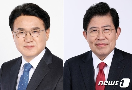 더불어민주당 황운하 의원(왼쪽)과 국민의힘 윤창현 의원. /뉴스1