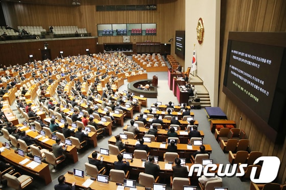 지난 2월29일 저녁 서울 여의도 국회 본회의장. 2024.2.29/뉴스1 © News1 임세영 기자