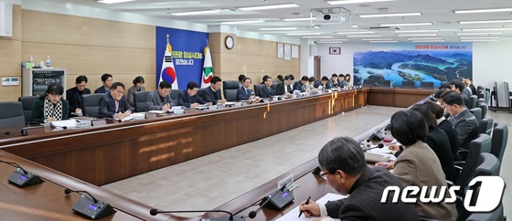 7일 전북자치도 임실군이 설 명절 기간에 민생안정 종합대책을 위한 회의를 갖고 있다.(임실군제공)2024.2.7/뉴스1