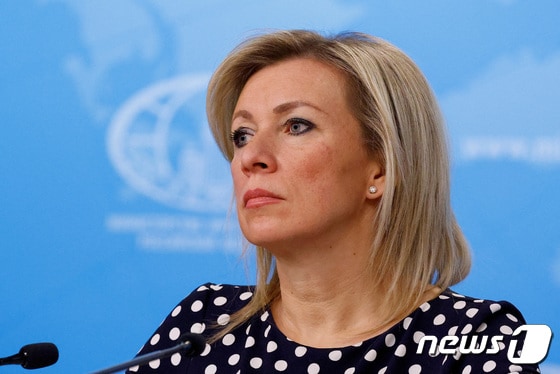 마리아 자하로바 러시아 외무부 대변인. 2024.01.18 © 로이터=뉴스1 © News1 정지윤 기자