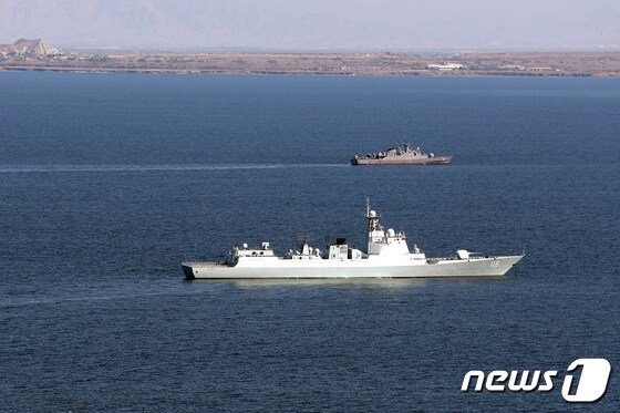 12일(현지시간) 중국·러시아·이란 해군이 오만 만 인근에서 진행된 '해상 안보 벨트-2024' 합동훈련에 참가를 하고 있다. (사진은 기사 내용과 무관함) 2024. 3. 14 © 로이터=뉴스1 © News1 우동명 기자