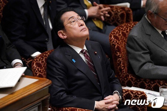 기시다 후미오 일본 총리가 28일 참의원 예산 위원회에 참석했다. 2024.03.28 © AFP=뉴스1 © News1 최종일 기자