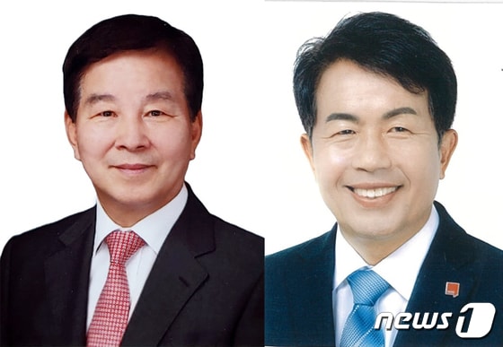 국민의힘 박대동-진보당 윤종오 후보.© News1 김지혜 기자