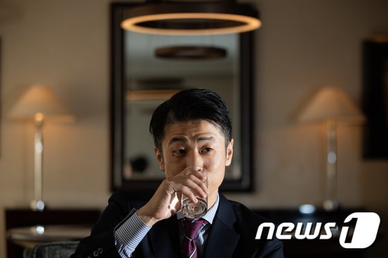 올해 3월 한국을 찾은 타카노 요시유키 라쿠텐 트래블 대표가 뉴스1과 인터뷰하고 있다. 2024.3.8/뉴스1 © News1 유승관 기자