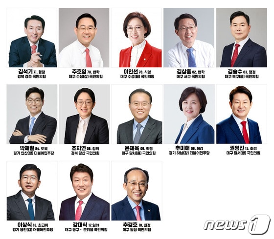 제22대 국회의원 선거에서 당선된 영남대 동문. (영남대 제공)