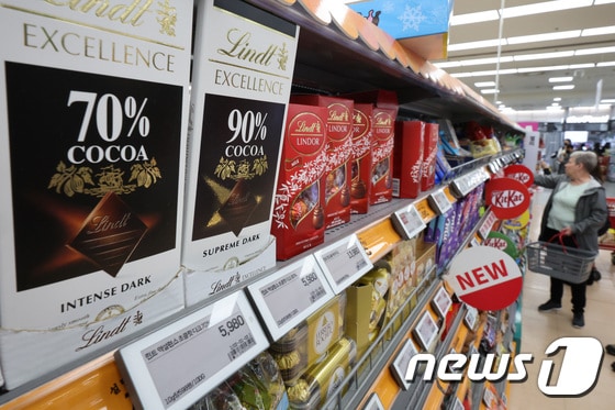 '카카오 가격 급등' 초콜릿 가격 인상 가능성