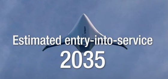 2020년 유럽 에어버스가 발표한 수소비행기 개발방향 유튜브 영상 갈무리