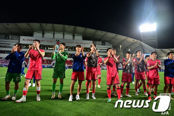 23세 이하(U23) 축구 대표팀 선수들. (축구협회 제공) /뉴스1 © News1 신웅수 기자