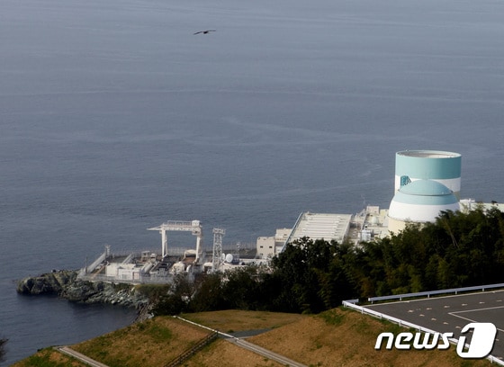 시코쿠 전력의 이카타 원전. 2018.10.02. © 로이터=뉴스1 © News1 정윤영 기자