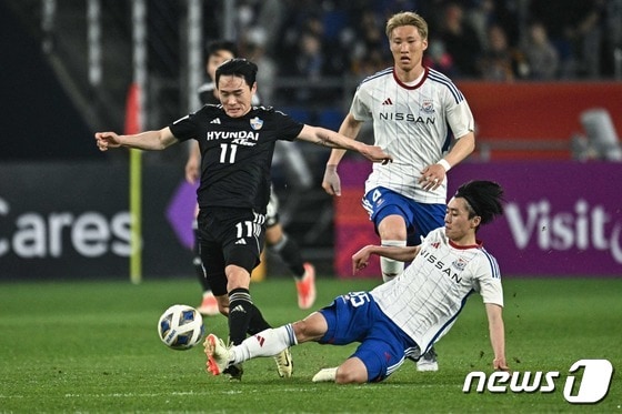 울산 HD와 요코하마 F.마리노스 경기가 펼쳐진 울산문수축구경기장. © AFP=뉴스1