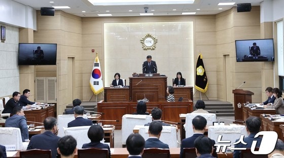 제172회 임시회 1차 본회의 모습. (계룡시의회 제공) /뉴스1