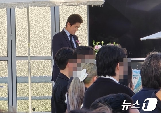 김대호 아나운서가 27일 대구에서 진행된 결혼식에서 사회를 보고 있다. © 뉴스1