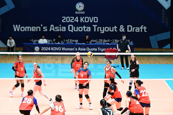 여자 프로배구 아시아쿼터 트라이아웃이 29일부터 사흘 간 제주에서 열린다 (한국배구연맹 제공)<br /><br />