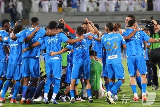 사우디아라비아 리그 우승을 확정 지은 알힐랄. © AFP=뉴스1