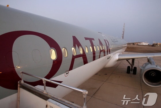 카타르 항공 소속 여객기. © 로이터=뉴스1 © News1 박형기 기자
