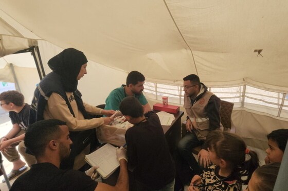 컨선월드와이드와 협력단체인 CESVI가 가자지구 인도적 위기 상황에 함께 대응하고 있다 (사진: CESVI 제공)