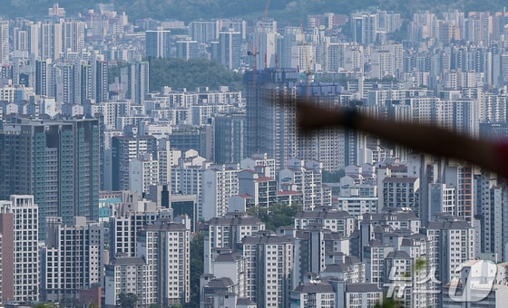  서울 남산에서 바라본 아파트 단지 모습. 2024.5.9/뉴스1 © News1 김도우 기자