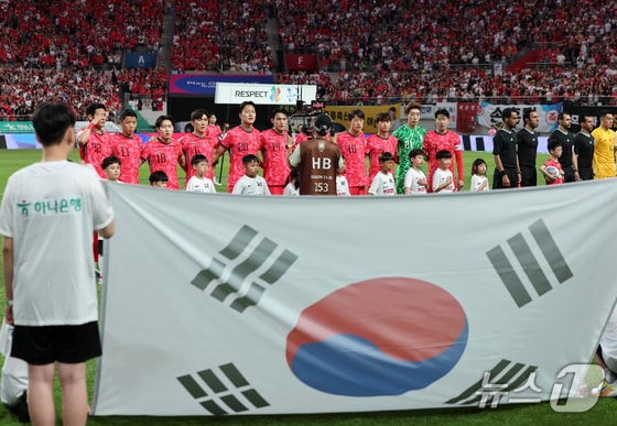 11회 연속 월드컵 진출에 도전하는 한국 축구대표팀./뉴스1 © News1 김진환 기자