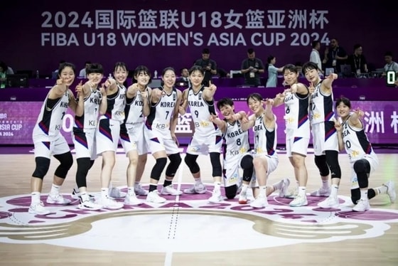 한국 U-18 여자농구대표팀. (FIBA 제공) 